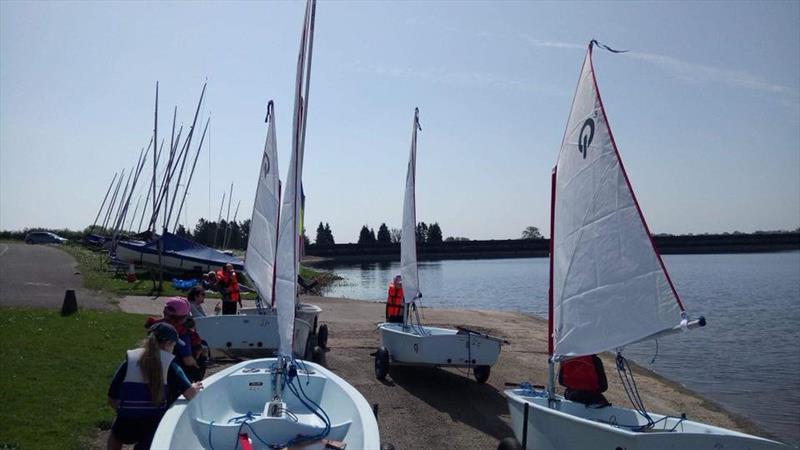 New junior training boats for Blithfield photo copyright Tim Male taken at Blithfield Sailing Club and featuring the Optimist class
