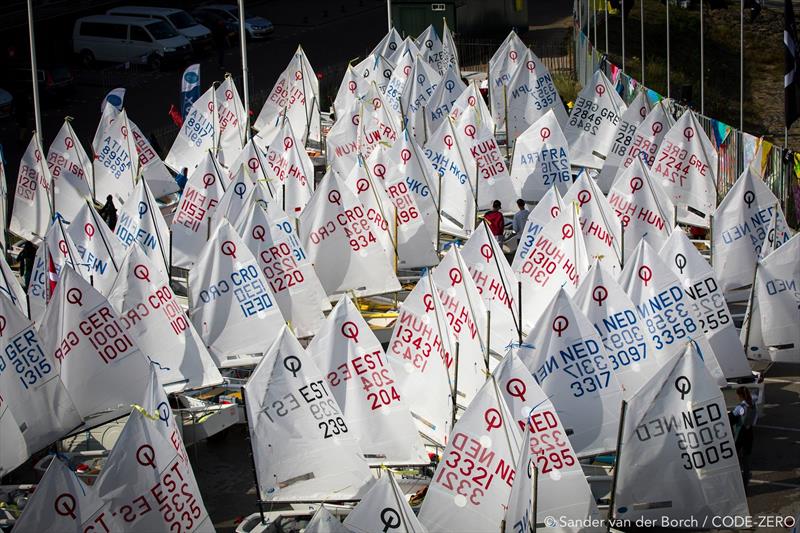 264 Sailors of 44 countries from Europe and beyond for the Optimist Europeans 2018 photo copyright Sander van der Borch / CODE-ZERO taken at Jachtclub Scheveningen and featuring the Optimist class