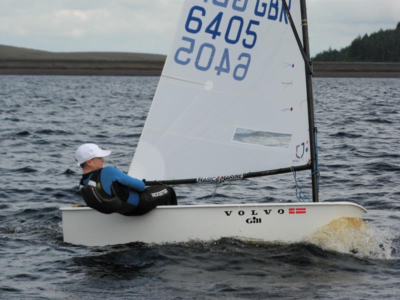 George Stewart, winner of the handicap fleet during the Kielder Water Sailing Club September Open photo copyright Judy Scullion taken at Kielder Water Sailing Club and featuring the Optimist class