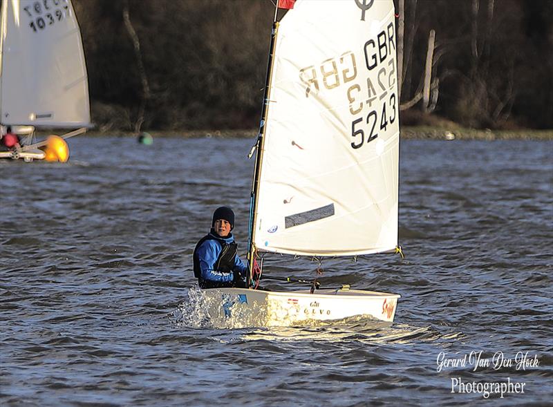 Leigh & Lowton Revett Series day 5 photo copyright Gerard van den Hoek taken at Leigh & Lowton Sailing Club and featuring the Optimist class