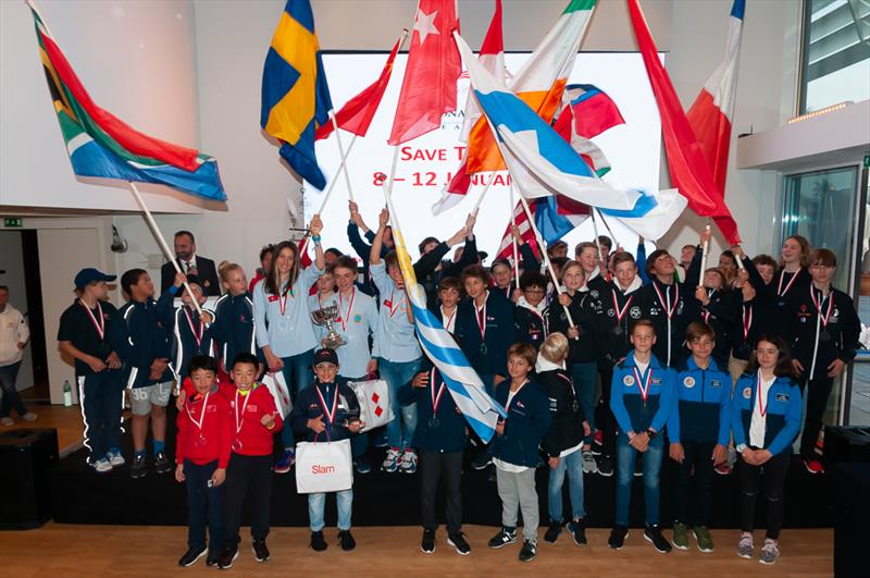 Monaco Optimist Team Race prize giving - photo © Martin Messmer