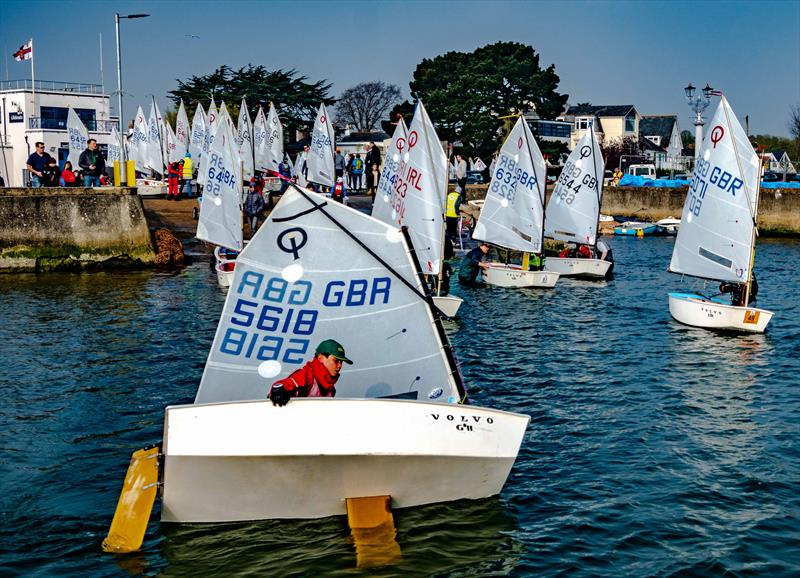 Optimist Spring Series at Lymington photo copyright RLymYC taken at Royal Lymington Yacht Club and featuring the Optimist class