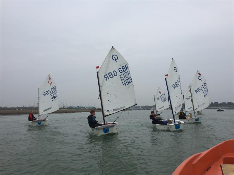 IOCA South Easter Training at Hamble photo copyright Zara Howarth taken at Hamble River Sailing Club and featuring the Optimist class