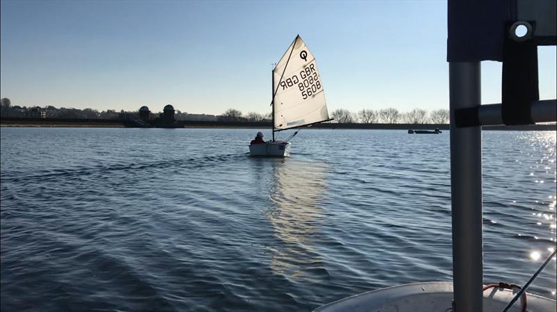 Optimist sailing at King George Reservoir photo copyright Andrew Byrne taken at King George Sailing Club and featuring the Optimist class