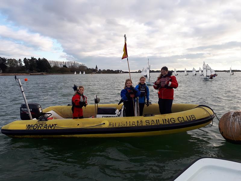 IOCA South Pre Zone Winter Training at Bosham photo copyright Andy Kerr taken at Bosham Sailing Club and featuring the Optimist class