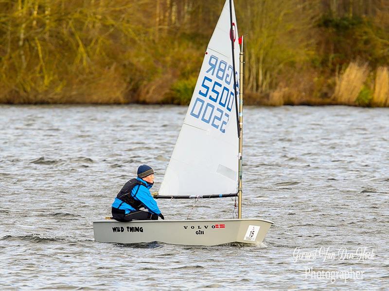 Leigh & Lowton Junior Winter Regatta photo copyright Gerard van den Hoek taken at Leigh & Lowton Sailing Club and featuring the Optimist class