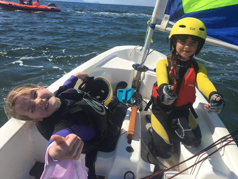 Back on the water at Prestwick Sailing Club photo copyright PSC taken at Prestwick Sailing Club and featuring the Optimist class