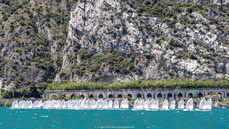 39th Lake Garda Meeting Optimist day 1 photo copyright Fraglia Vela Riva / Zerogradinord taken at Fraglia Vela Riva and featuring the Optimist class