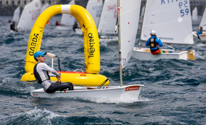 Alex Demurtas wins the 39th Lake Garda Meeting Optimist photo copyright Fraglia Vela Riva / Zerogradinord taken at Fraglia Vela Riva and featuring the Optimist class