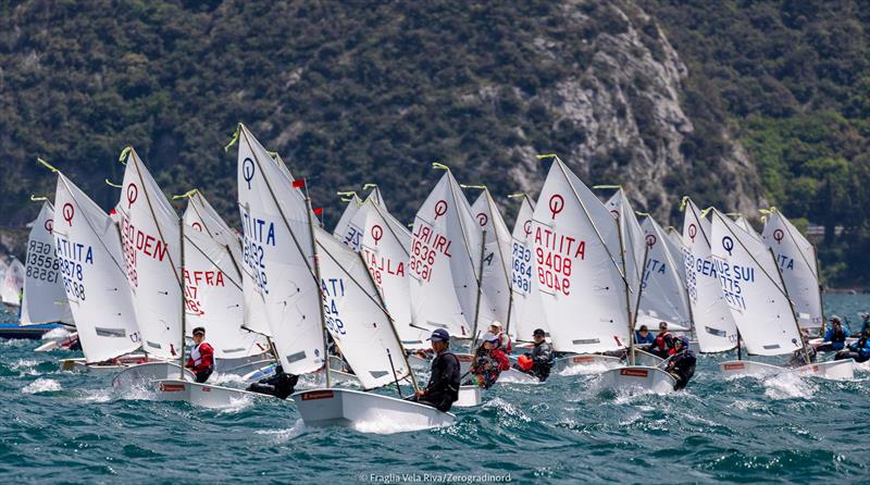 All set for the 2021 Optimist World Championship photo copyright Fraglia Vela Riva / Zerogradinord taken at Fraglia Vela Riva and featuring the Optimist class