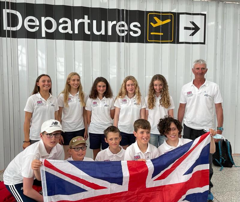 Setting off on the adventure during the Optimist Europeans in Cadiz photo copyright Yossi Moskovitch taken at Real Club Náutico de El Puerto de Santa María and featuring the Optimist class