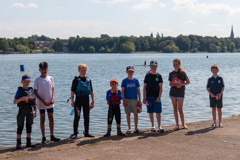 Prizewinners in the Midland SC Optimist Open photo copyright Jon Smith taken at Midland Sailing Club and featuring the Optimist class