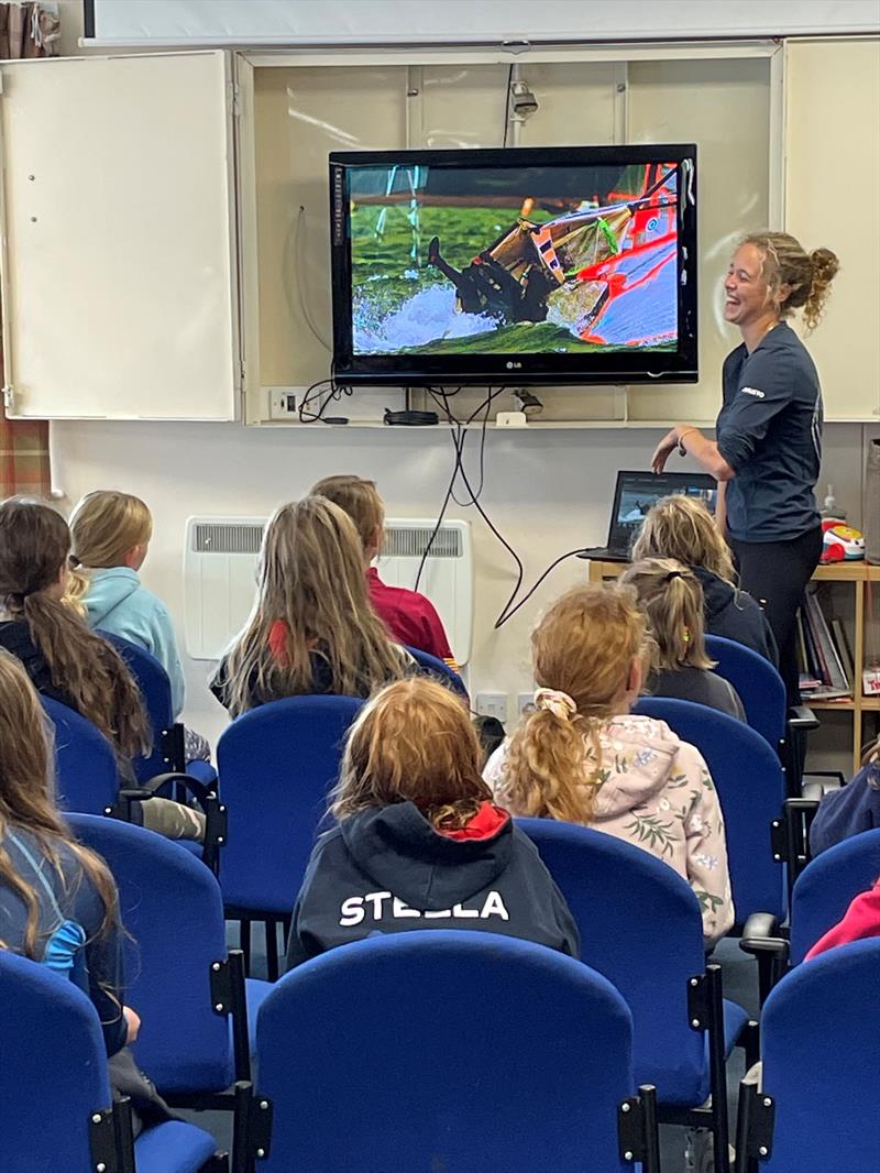 Hannah Bristow presentation during the Optimist Junior Girls Training at Burghfield  photo copyright Will Mason taken at Burghfield Sailing Club and featuring the Optimist class