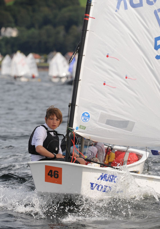 Callum Airlie wins the Volvo Musto Optimist nationals photo copyright Marc Turner / Volvo taken at Largs Sailing Club and featuring the Optimist class