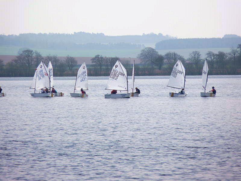 Scottish Optimist travellers at Annandale photo copyright Phil Rose taken at Annandale Sailing Club and featuring the Optimist class