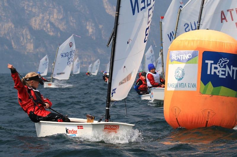 35th Lake Garda Meeting Optimist photo copyright Elena Giolai taken at Fraglia Vela Riva and featuring the Optimist class