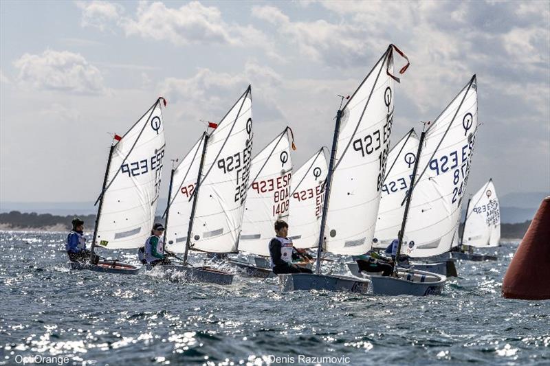 International OptiOrange Regatta photo copyright Denis Razumovich taken at Real Club Nautico Valencia and featuring the Optimist class