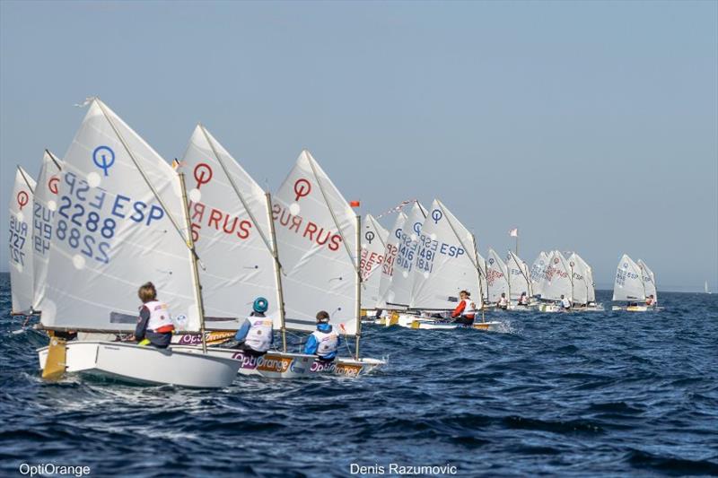 International OptiOrange Regatta photo copyright Denis Razumovich taken at Real Club Nautico Valencia and featuring the Optimist class