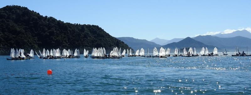 Pictuesque Queen Charlotte Sound - 2018 Toyota Optimist NZ Nationals, QCYC, March 30,2018 photo copyright Christel Hopkins taken at Queen Charlotte Yacht Club and featuring the Optimist class