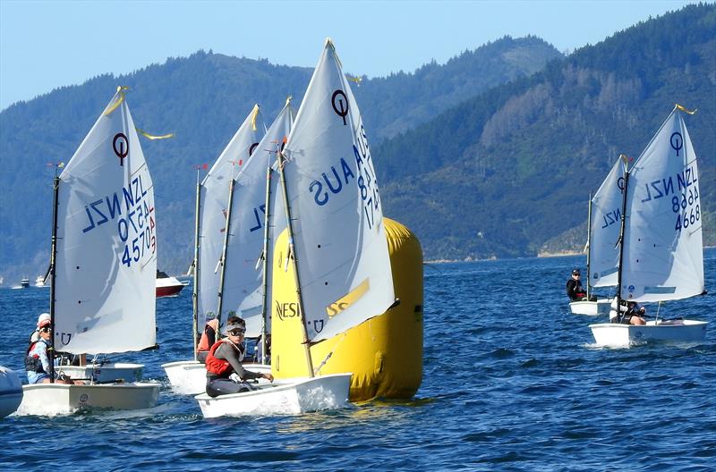 Day 2- 2018 Toyota NZ Optimist National Chmapionships - Queen Charlotte Yacht Club - photo © Christel Hopkins