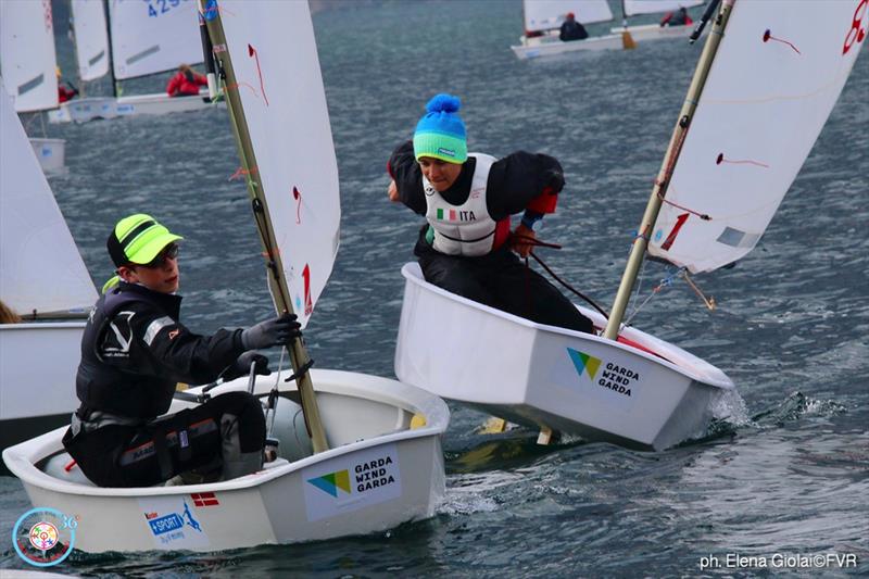 36th Lake Garda Optimist Meeting - Day 4 photo copyright Elena Giolai / Fraglia Vela Riva taken at Fraglia Vela Riva and featuring the Optimist class