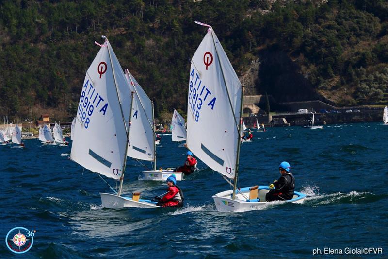 36th Lake Garda Optimist Meeting - Day 4 photo copyright Elena Giolai / Fraglia Vela Riva taken at Fraglia Vela Riva and featuring the Optimist class