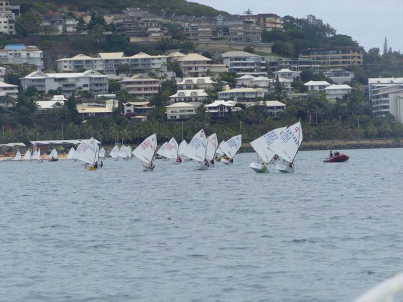 Optimist fleet - Allianz Championship - Day 1 photo copyright SRC Noumea Sailing taken at  and featuring the Optimist class