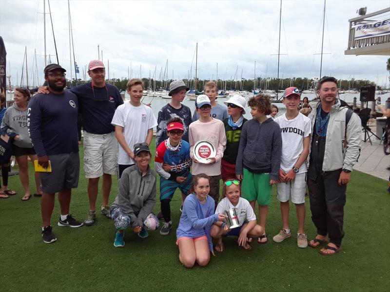 Showing off the silverware at the 2018 Miami Sailing Week - photo © Image courtesy of Miami Sailing Week