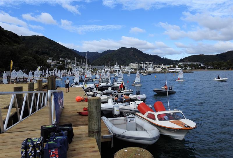 Interislander Champs - Day 1, Queen Charlotte YC - February 22, 2019 photo copyright Christel Hopkins taken at Queen Charlotte Yacht Club and featuring the Optimist class