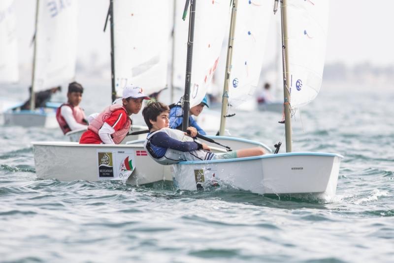 Optimist fleet - Mussanah Race Week 2019 photo copyright Oman Sail taken at Oman Sail and featuring the Optimist class