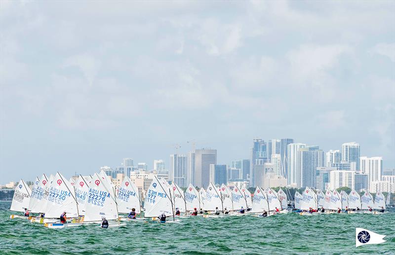 2019 Annual Miami Sailing Week photo copyright Cory Silken taken at Coconut Grove Sailing Club and featuring the Optimist class