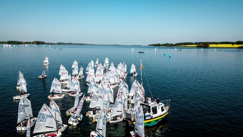 Eric Twiname Junior Championships 2018 photo copyright Nick Dempsey / RYA taken at Rutland Sailing Club and featuring the Optimist class