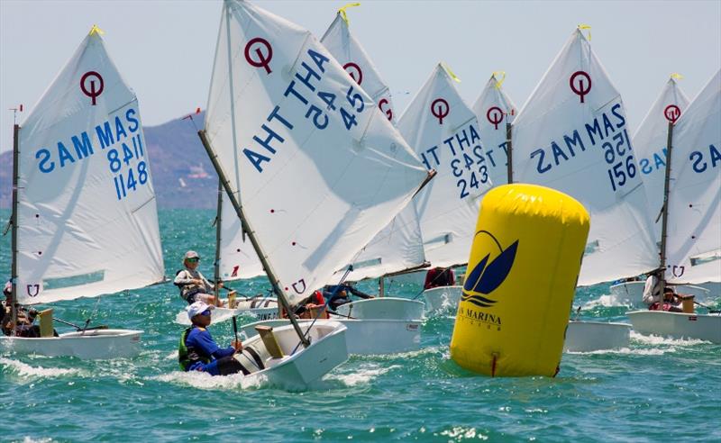 A busy day of racing on the Optimist course today, Day 3, Top of the Gulf Regatta. - photo © Guy Nowell / Top of the Gulf Regatta