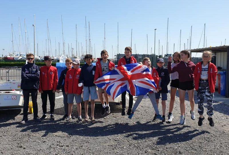 GBR Optimist team at Flanders for the Nieuwpoortweek Regatta photo copyright IOCA UK taken at Koninklijke Yachtclub Nieuwpoort and featuring the Optimist class