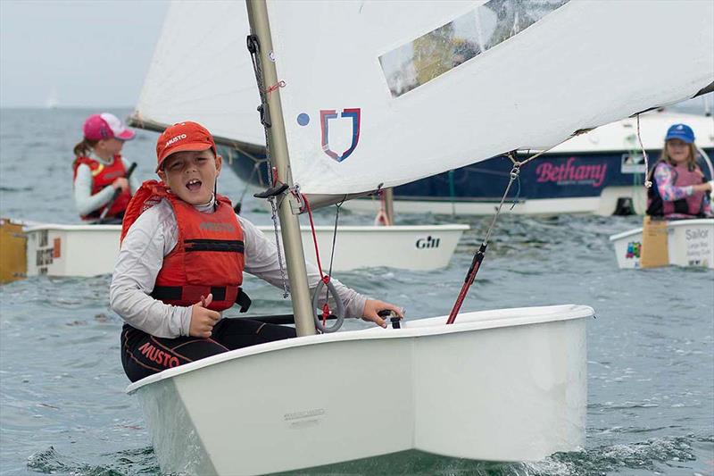 Fraser Baker participating in the Optimist Green Fleet at the 2017 SA Youth Championships - photo © Harry Fisher