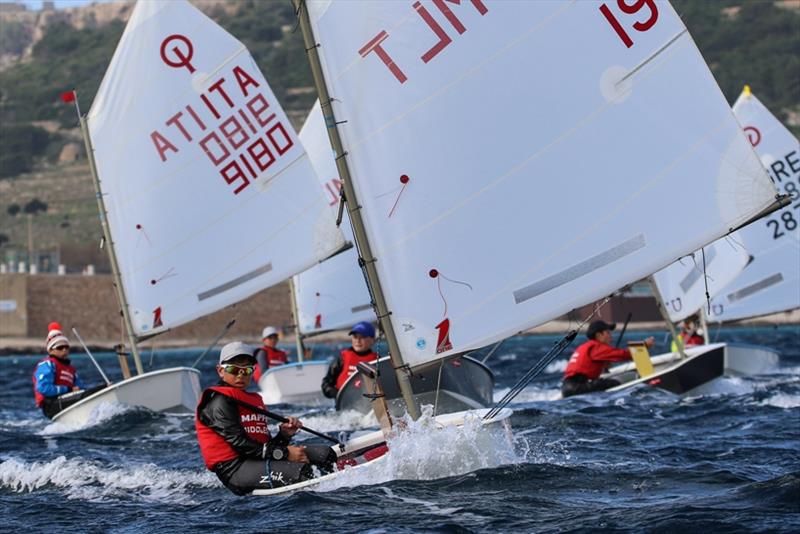 Eric Fenech Pace - Mapfre Middlesea Euromed Regatta at Malta Young Sailors Club photo copyright Rodrigo M. Rato / Malta Young Sailors' Club taken at Malta Young Sailors Club and featuring the Optimist class