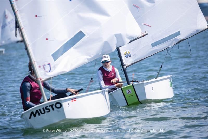 There were teams from a number of states and countries competing - 2020 Musto Optimist Australian and Open Championship, Day 1 photo copyright Peter Withiel taken at Royal Yacht Club of Victoria and featuring the Optimist class