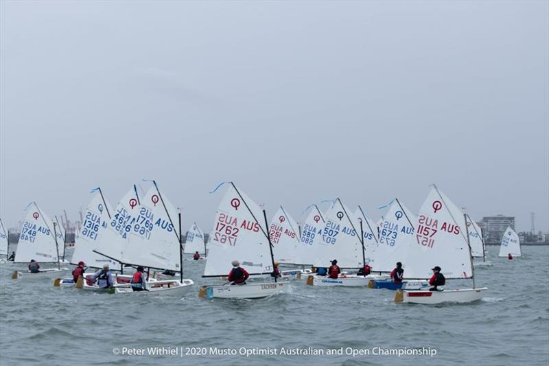 The Optimist racing has seen a range of conditions - 2020 Musto Optimist Australian and Open Championship photo copyright Peter Withiel taken at Royal Yacht Club of Victoria and featuring the Optimist class