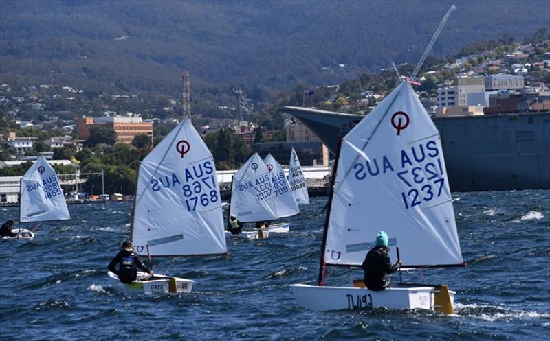 Tasmanian Optimist State Championship and Green Fleet Regatta photo copyright Jane Austin taken at  and featuring the Optimist class