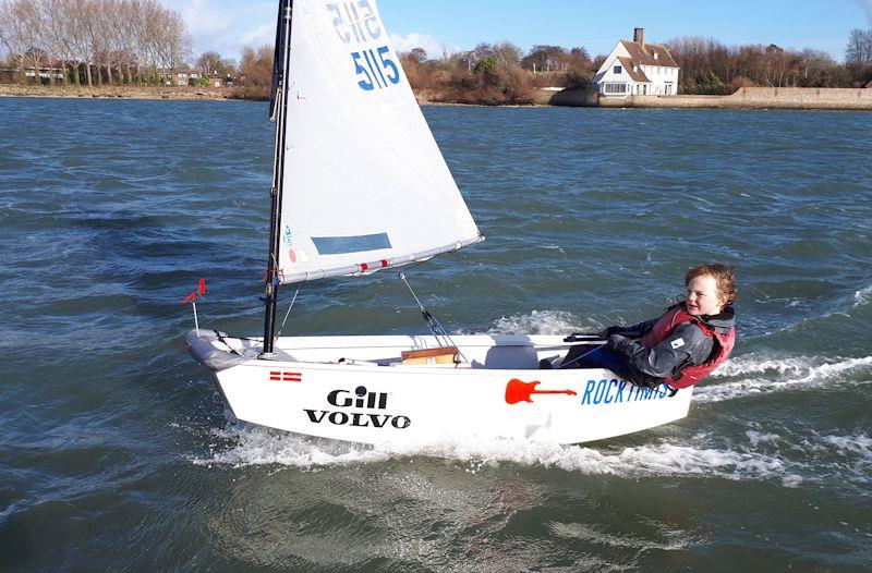 IOCA South Pre Zone Winter Training 6 at Bosham photo copyright Andy Kerr taken at Bosham Sailing Club and featuring the Optimist class