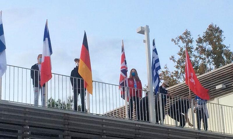 Team GBR at the 2020 Optimist European Championship - opening ceremony - photo © Clare Sargent