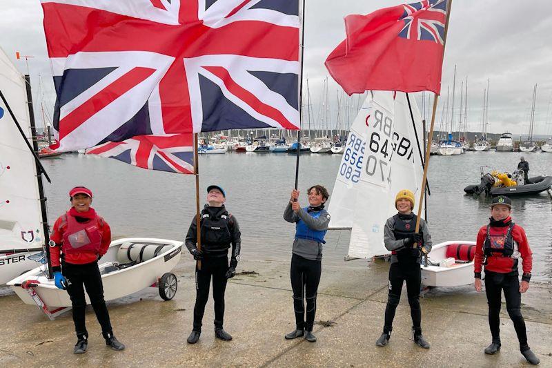 GBR Optimist Team training in Poole for the 2021 World Championship - photo © Richard Edwards