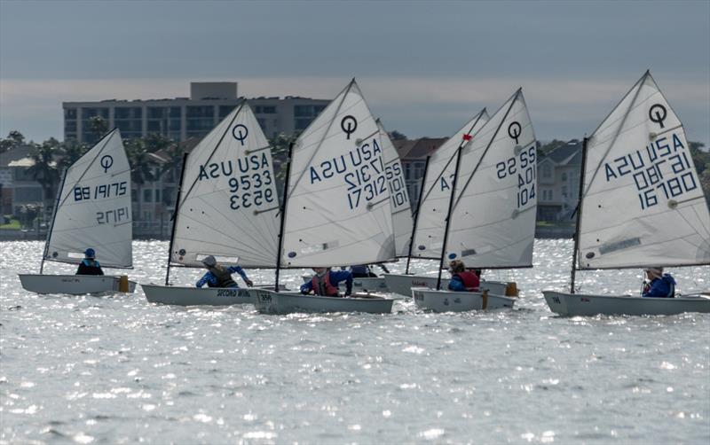 Racecourse action at the Rainbow Regatta photo copyright Rainbow Regatta taken at  and featuring the Optimist class