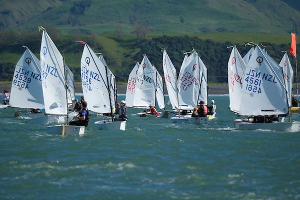 2022 Combined Optimist and Starling NZ Championships - April 2022 - Napier Sailing Club photo copyright Bruce Jenkins/Napier SC taken at Napier Sailing Club and featuring the Optimist class