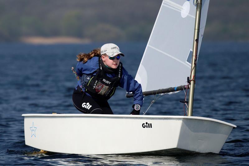 Ruby Coster won the Optimist Regatta fleet at the Grafham Water Easter Egg event photo copyright Paul Sanwell / OPP taken at Grafham Water Sailing Club and featuring the Optimist class