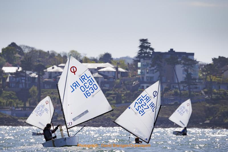 1630 Grace Gavin (Royal St George Yacht Club) alongside 1527 Olin Bateman (Royal Cork Yacht Club) competing in the Optimist class at the Irish Sailing Youth Nationals 2022 - photo © David Branigan / Oceansport