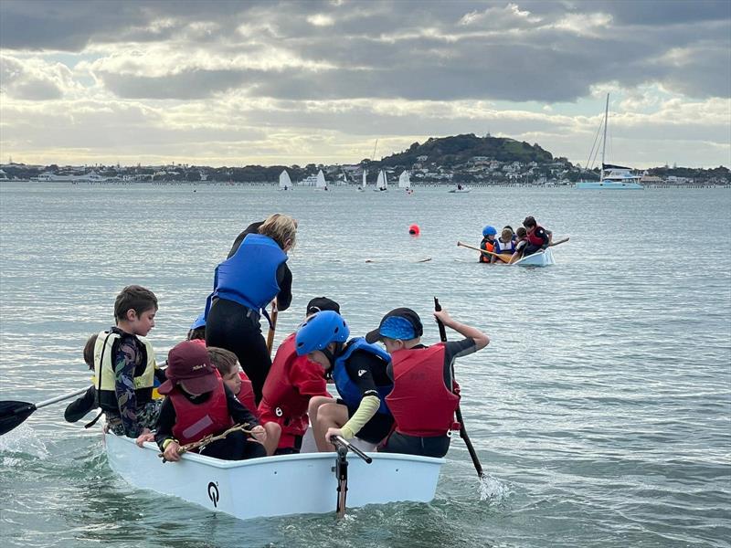 Doyle Sails partner the Akarana Sailing Academy photo copyright Suellen Hurling taken at Royal Akarana Yacht Club and featuring the Optimist class