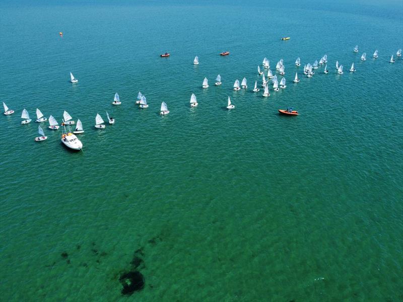 Optimist Early Summer Championships at Hayling Island photo copyright Chris Hemingway, Adam Gosling & Andy Ramus taken at Hayling Island Sailing Club and featuring the Optimist class