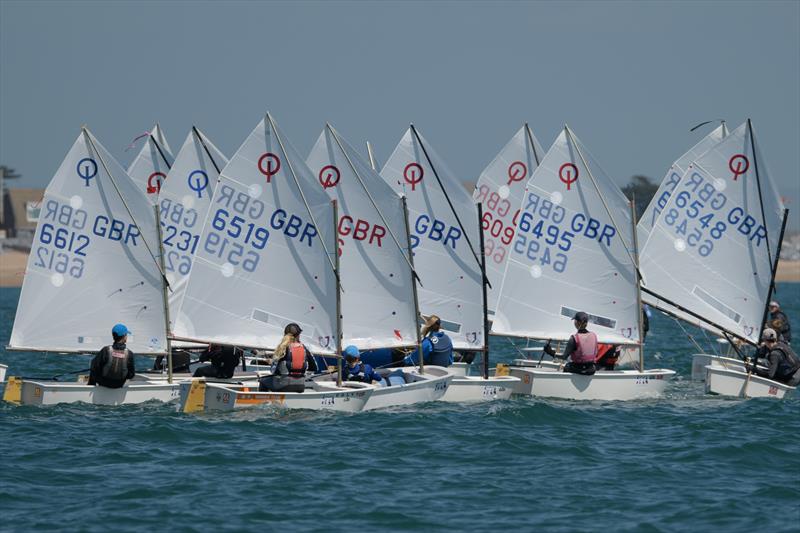 Optimist Early Summer Championships at Hayling Island photo copyright Chris Hemingway, Adam Gosling & Andy Ramus taken at Hayling Island Sailing Club and featuring the Optimist class