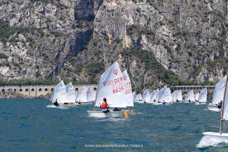 Optimist d'Argento Trophy photo copyright Elena Giolai taken at Circolo Vela Torbole and featuring the Optimist class